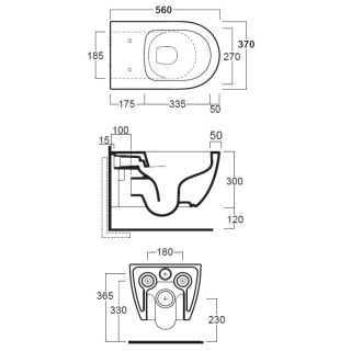Унитаз Simas Trevi TR18bi подвесной Белый